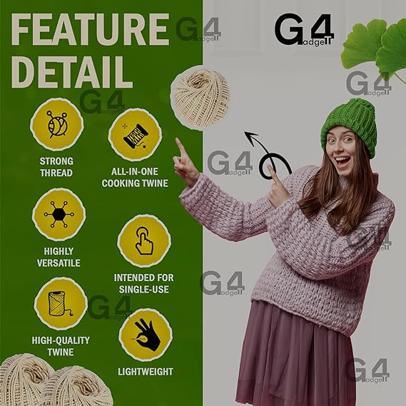 Cotton String Balls | 65m Durable Soft Twine 2 Pack 5