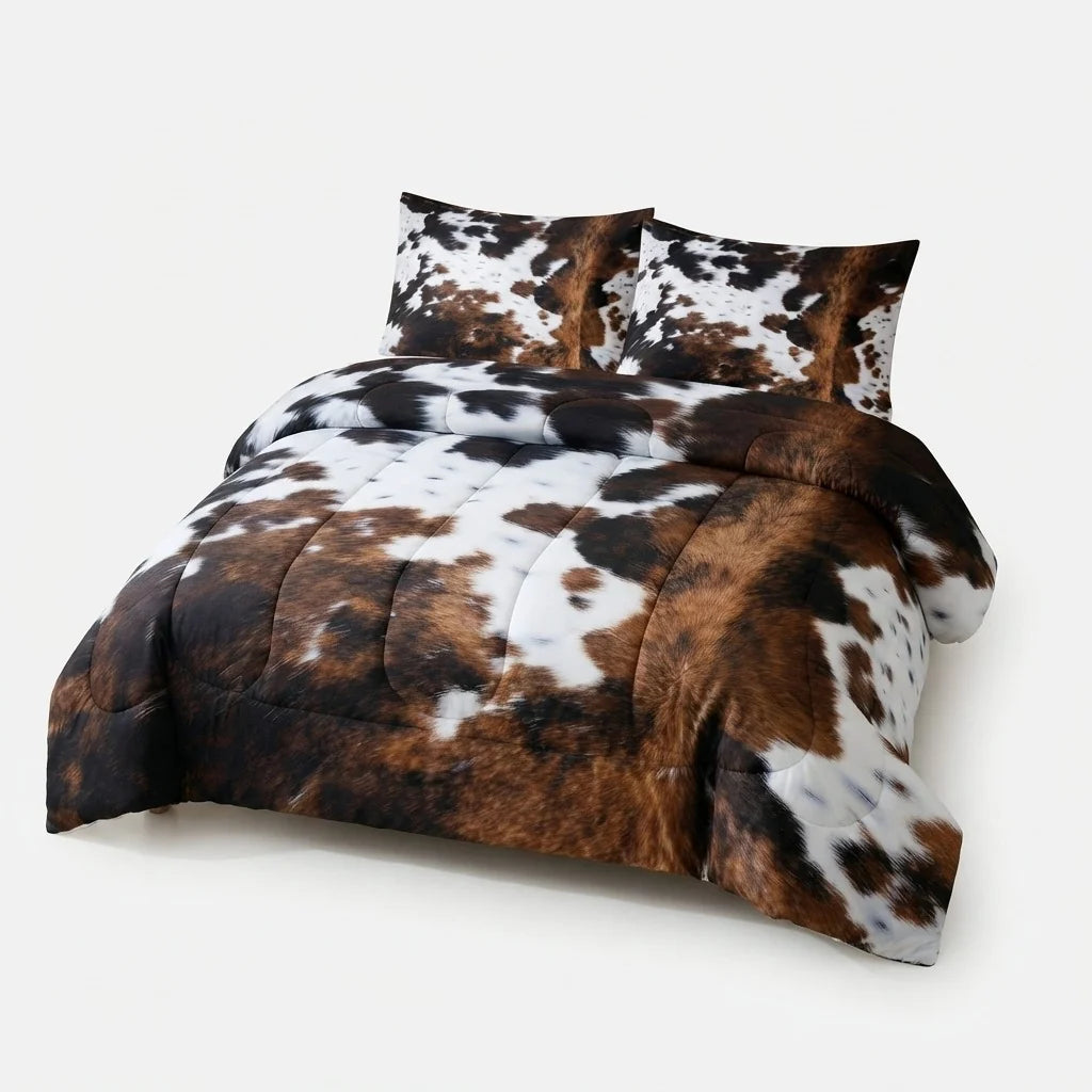 Cow Print Duvet Cover Set | Western Style Bedding 6