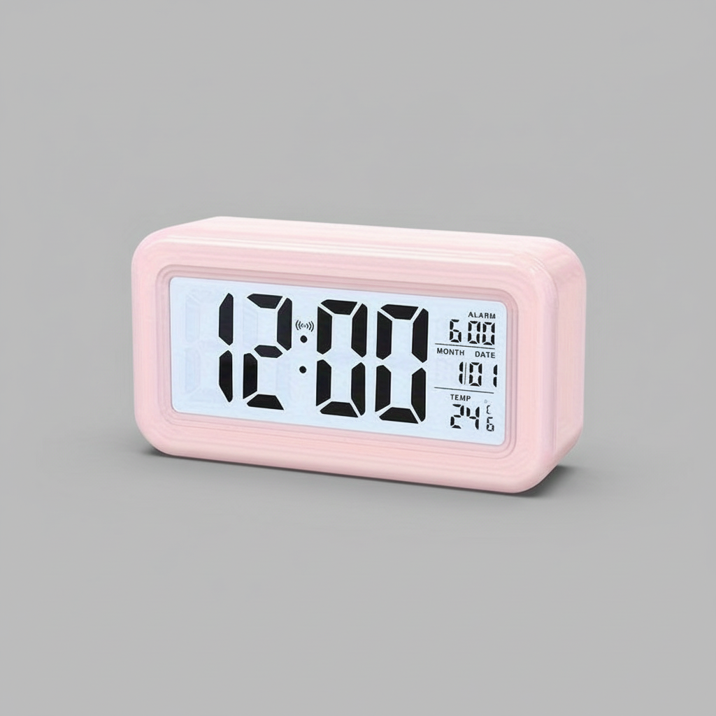 Digital Alarm Clock | Modern Backlit LCD Design