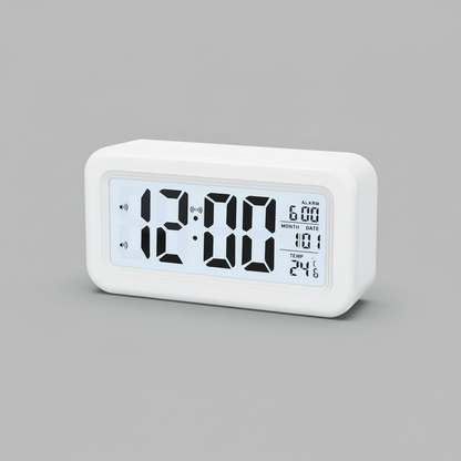 Digital Alarm Clock | Modern Backlit LCD Design