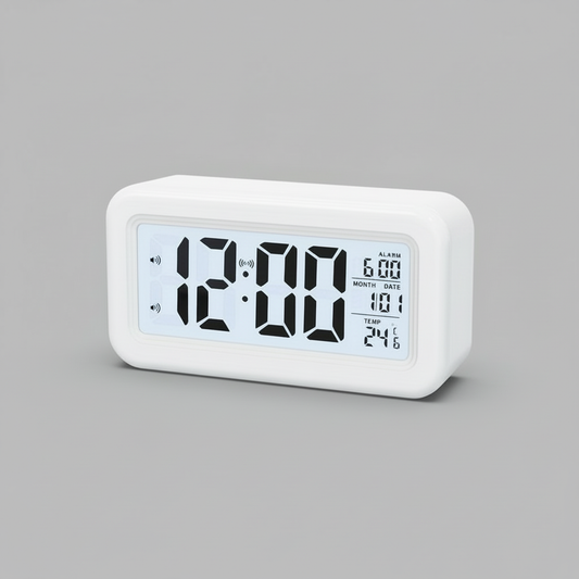 Digital Alarm Clock | Modern Backlit LCD Design