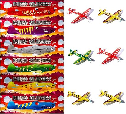 Dinosaur Flying Glider Planes | Pack of 12 Kids' Party Favors 1