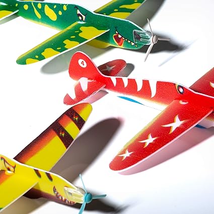 Dinosaur Flying Glider Planes | Pack of 12 Kids' Party Favors 2