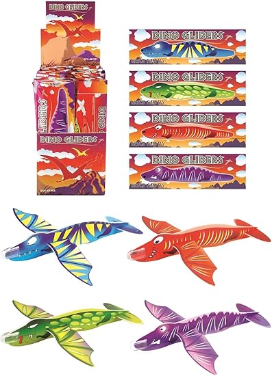 Dinosaur Flying Glider Planes | Pack of 12 Kids' Party Favors 4