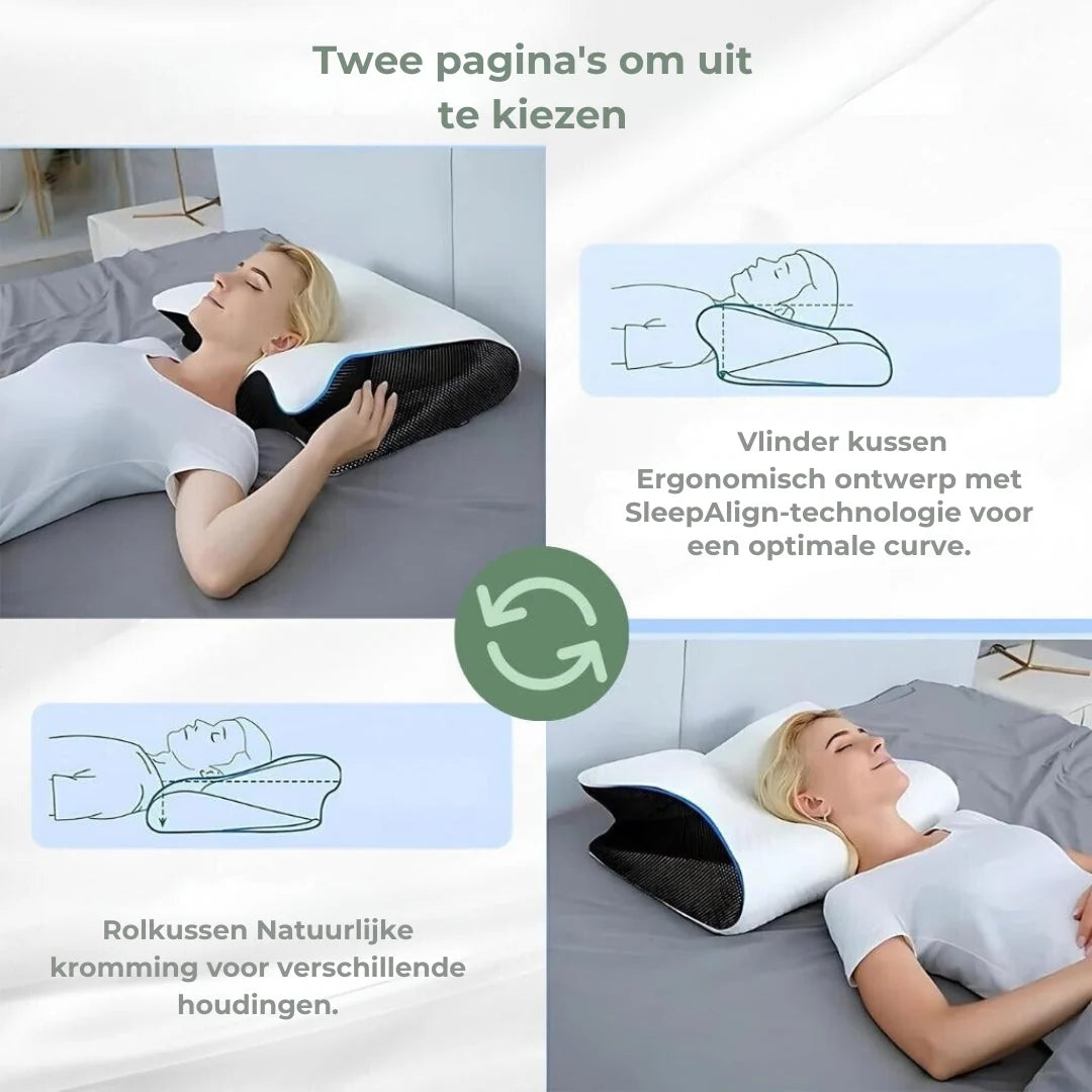 DreamAlign | Ergonomic Memory Foam Neck Pillow Gray 5
