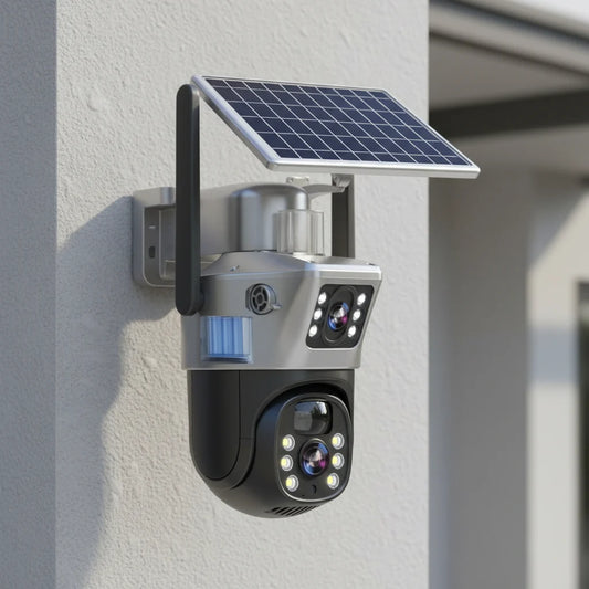 DualGuard Cam | Wireless 4K Security Camera with Solar Panel 0