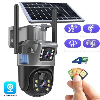 DualGuard Cam | Wireless 4K Security Camera with Solar Panel 2