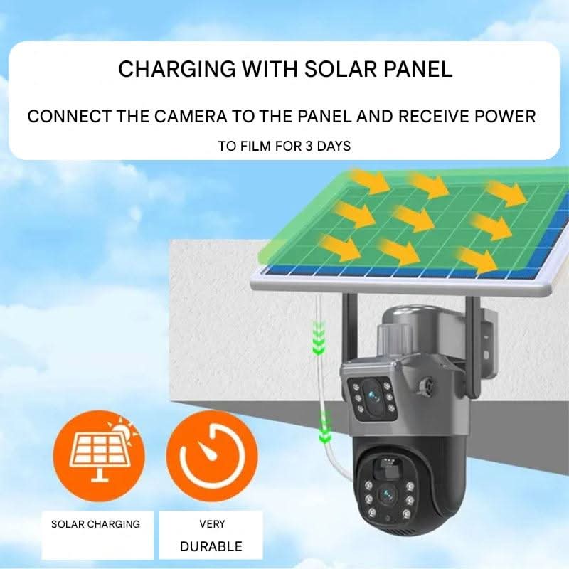 DualGuard Cam | Wireless 4K Security Camera with Solar Panel 5