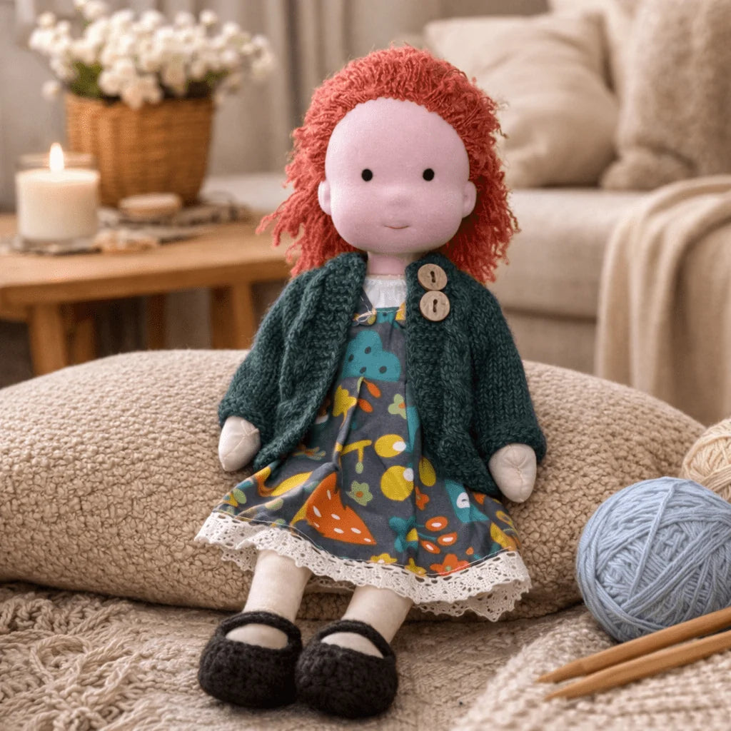 Elora | Handmade Waldorf Cotton Doll 28cm 17