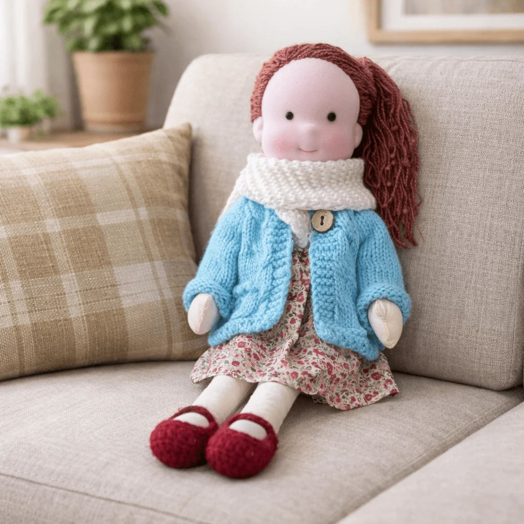 Elora | Handmade Waldorf Cotton Doll 28cm 21
