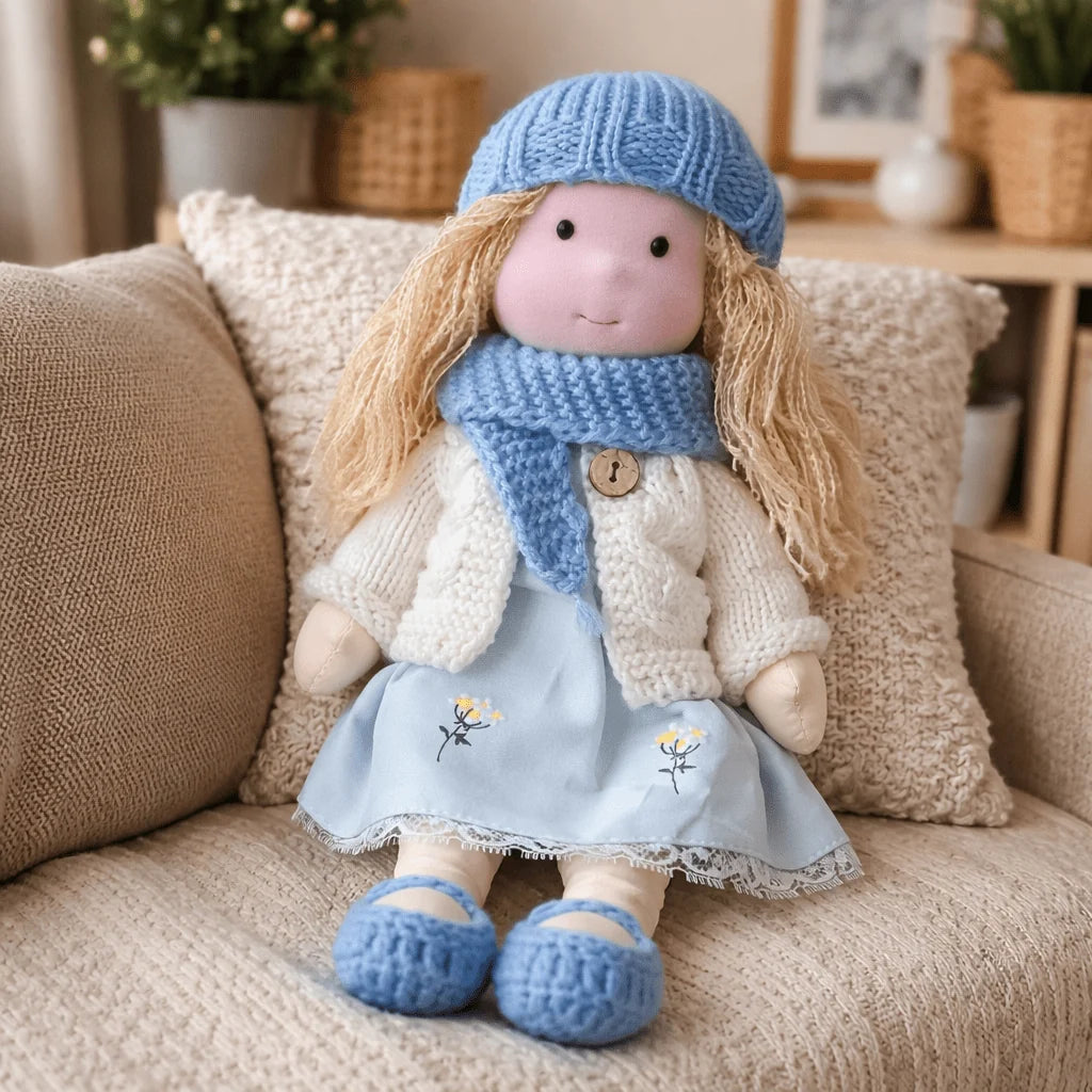 Elora | Handmade Waldorf Cotton Doll 28cm 25