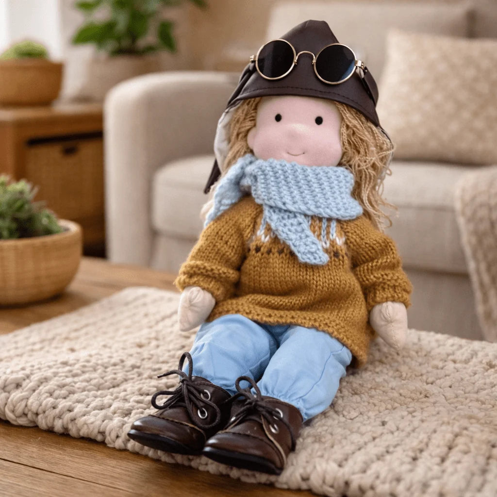 Elora | Handmade Waldorf Cotton Doll 28cm 26