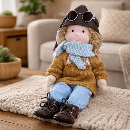 Elora | Handmade Waldorf Cotton Doll 28cm 26