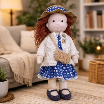 Elora | Handmade Waldorf Cotton Doll 28cm 28