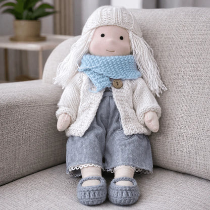 Elora | Handmade Waldorf Cotton Doll 28cm 3
