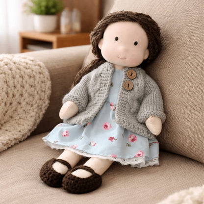 Elora | Handmade Waldorf Cotton Doll 28cm 30