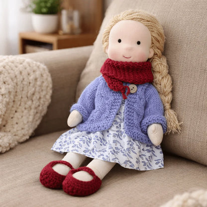 Elora | Handmade Waldorf Cotton Doll 28cm 31