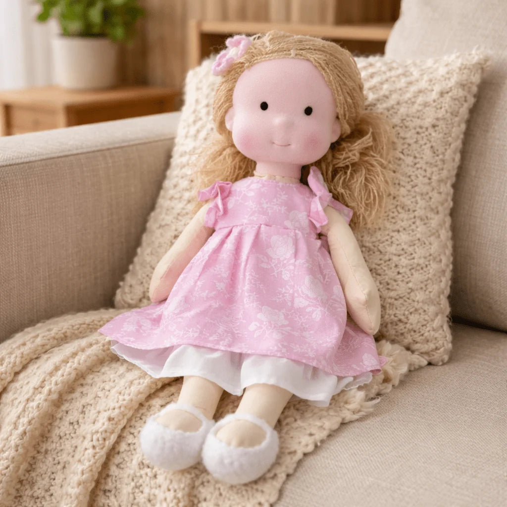 Elora | Handmade Waldorf Cotton Doll 28cm 32