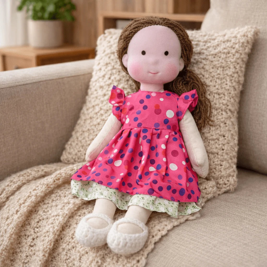 Elora | Handmade Waldorf Cotton Doll 28cm 37