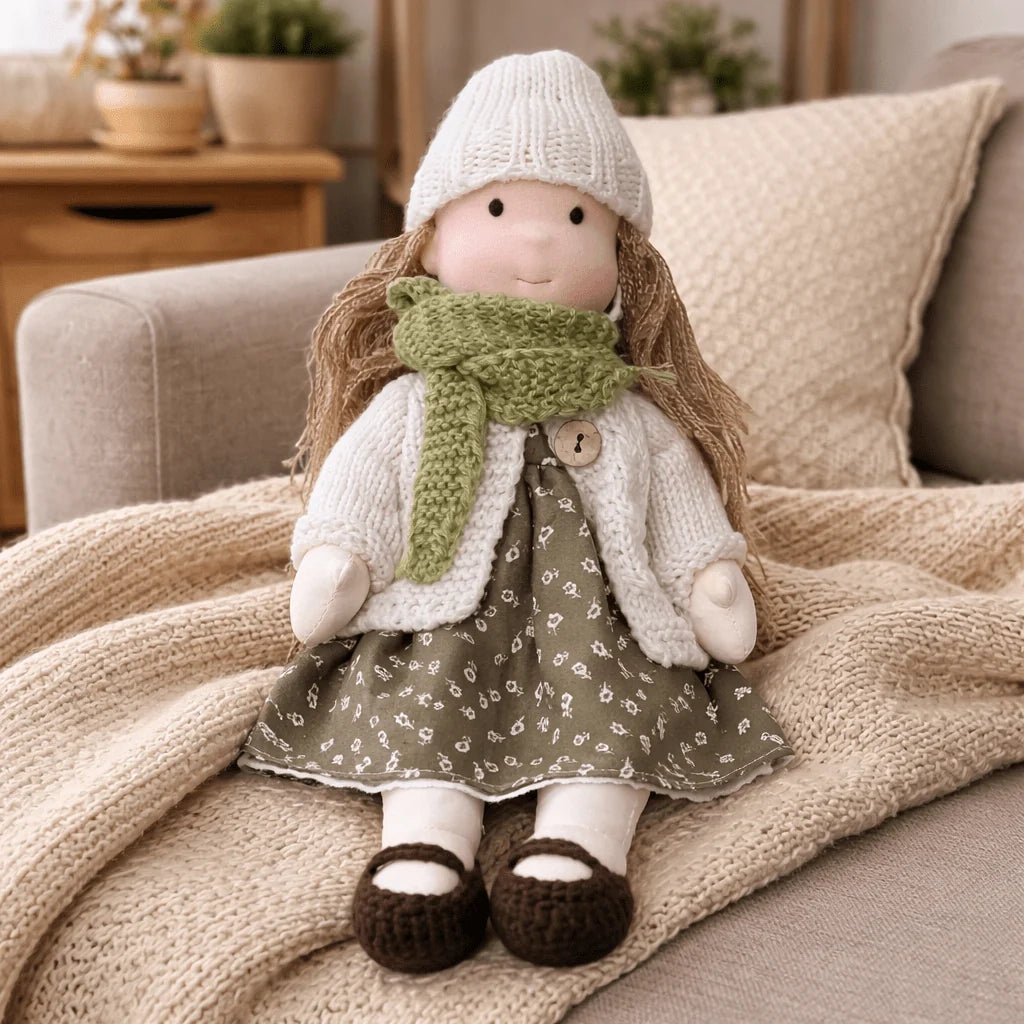 Elora | Handmade Waldorf Cotton Doll 28cm 6