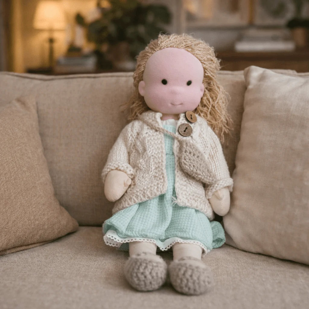 Elora | Handmade Waldorf Cotton Doll 28cm 9