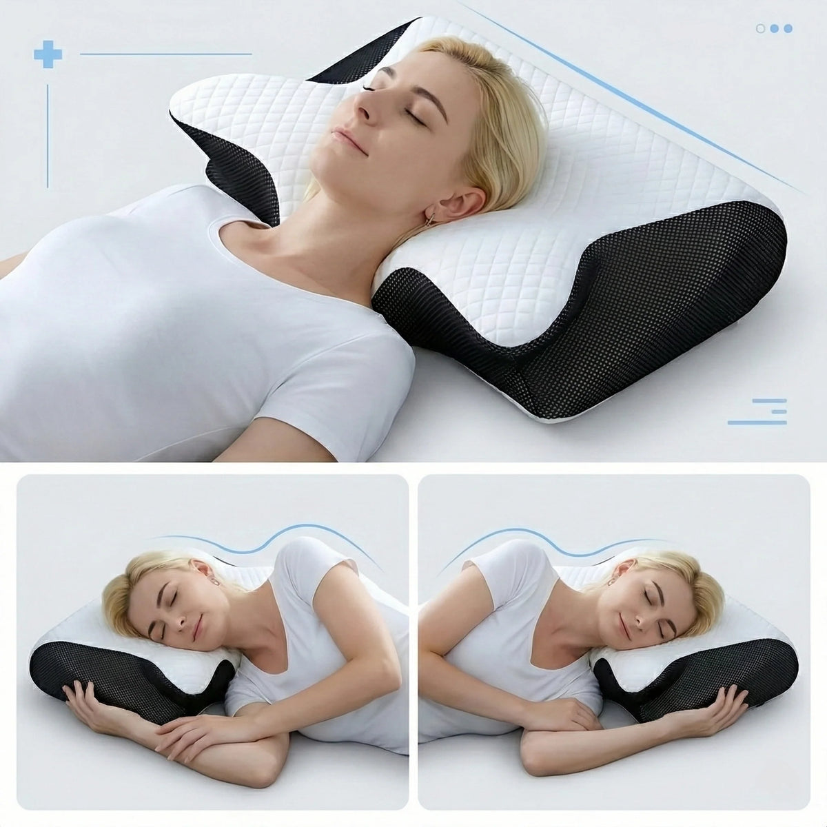 Ergonomic Neck Support Pillow | Memory Foam Butterfly Design 3