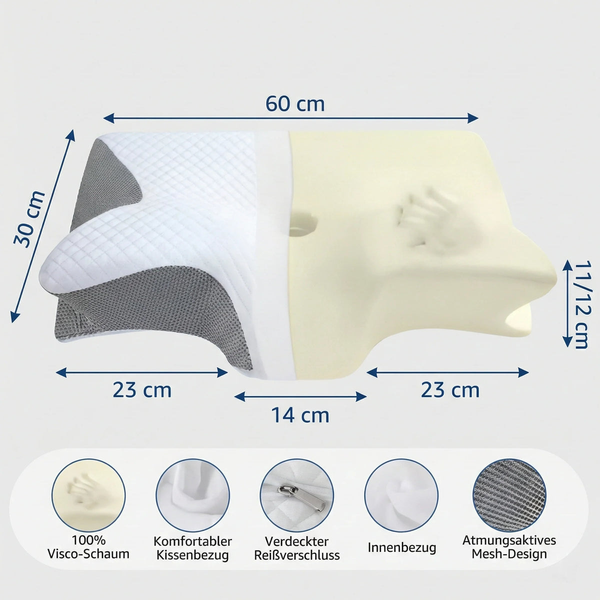Ergonomic Neck Support Pillow | Memory Foam Butterfly Design 6