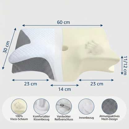 Ergonomic Neck Support Pillow | Memory Foam Butterfly Design 6