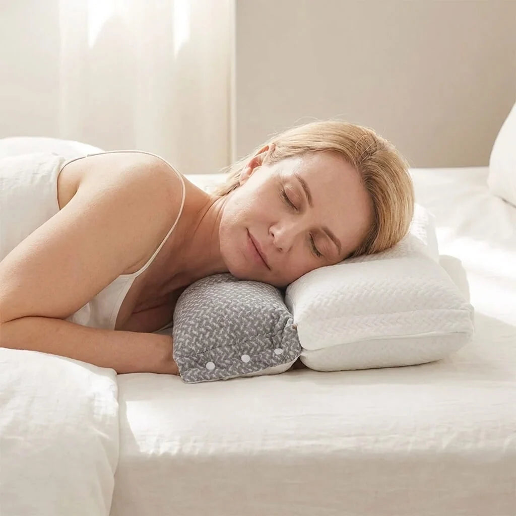 Ergonomic Neck Support Pillow | Side and Back Sleepers 0