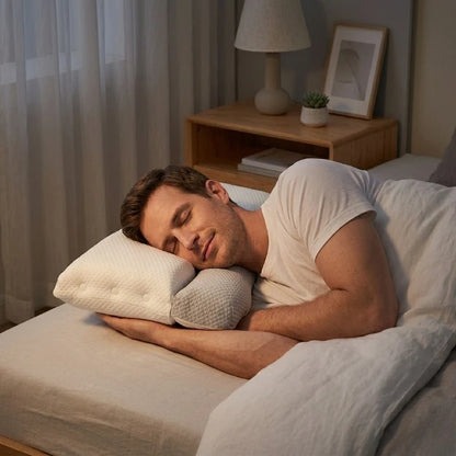 Ergonomic Neck Support Pillow | Side and Back Sleepers 1
