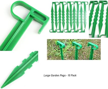 Extra Large Garden Pegs | 30 Pack Weed Membrane Stakes 14cm 4