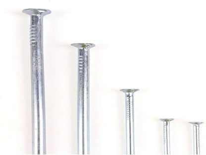 Flat Head Steel Nails | 250 Pcs Assorted Sizes for Woodworking 0