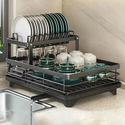 Foldable Stainless Steel Dish Rack | Space-Saving Kitchen Organizer 8