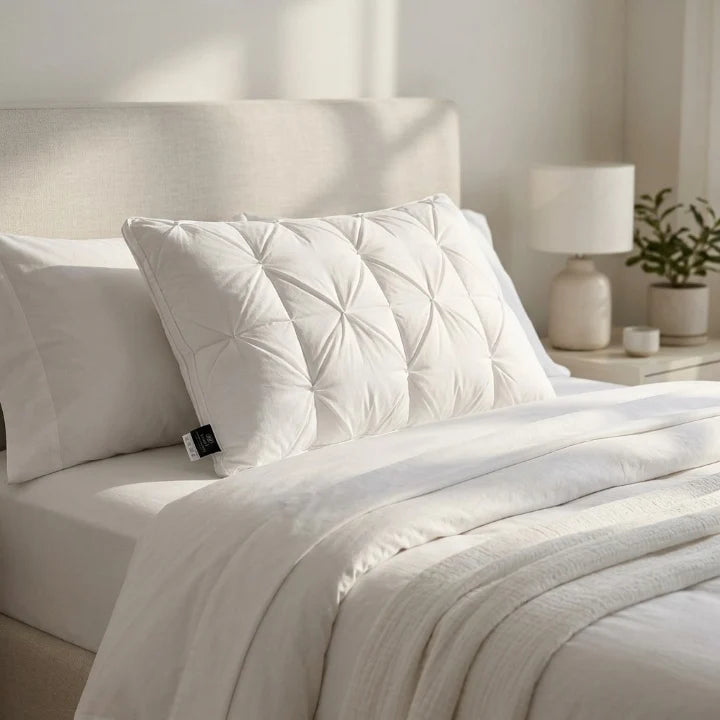 Goose Down Pillow 50x70 cm Hypoallergenic Cotton Cover 0