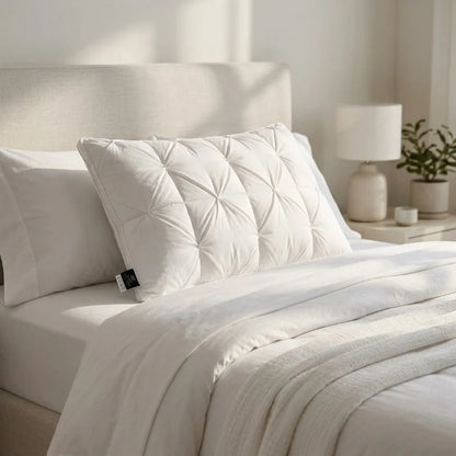 Goose Down Pillow 50x70 cm Hypoallergenic Cotton Cover 0