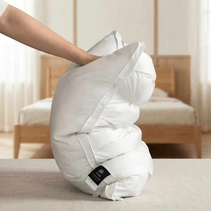 Goose Down Pillow 50x70 cm Hypoallergenic Cotton Cover 2