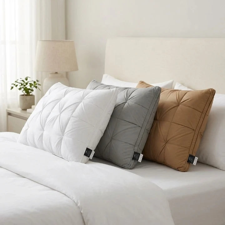 Goose Down Pillow 50x70 cm Hypoallergenic Cotton Cover 3