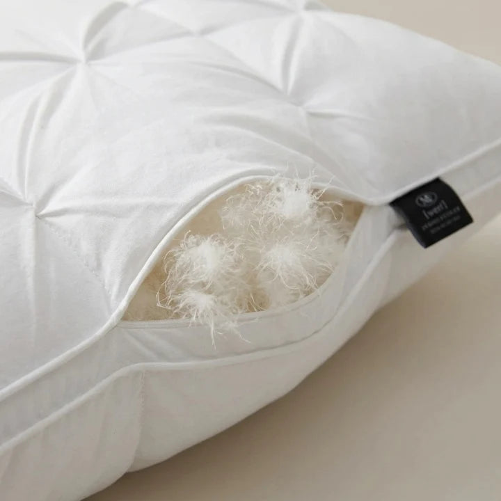 Goose Down Pillow 50x70 cm Hypoallergenic Cotton Cover 4