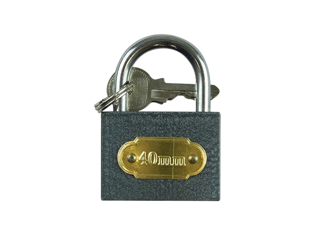 Heavy Duty Padlock 40mm | Weatherproof Security Lock with 2 Keys 0