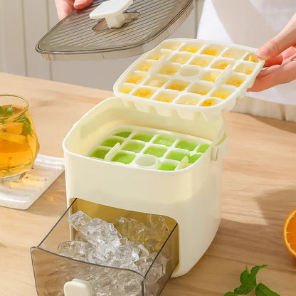 Ice Cube Tray with Push-Button | 48 Cubes BPA-Free Plastic 5