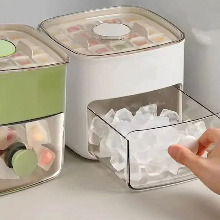 Ice Cube Tray with Push-Button | 48 Cubes BPA-Free Plastic 6