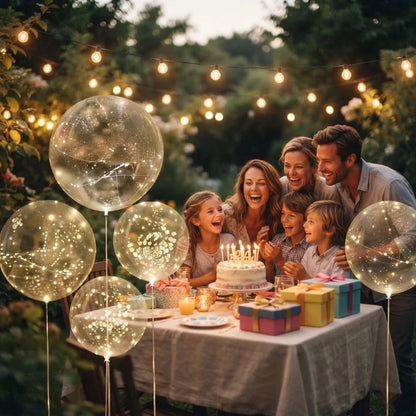 LED Balloon Set Warm Light 10 Pieces Reusable 45cm 4