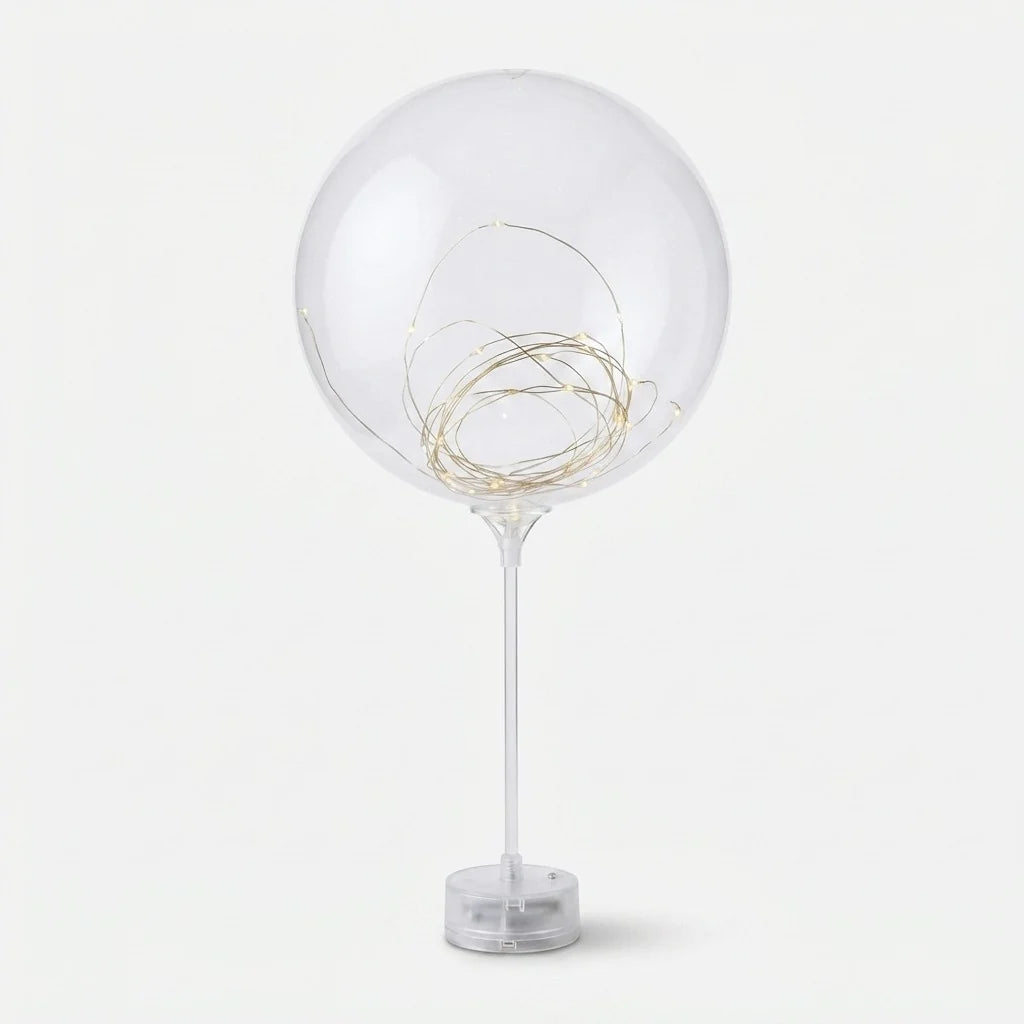 LED Balloon Set Warm Light 10 Pieces Reusable 45cm 6