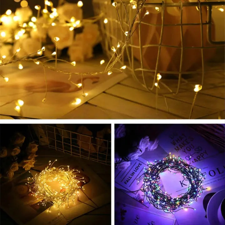 LED Christmas Tree Lights | Flexible Copper Wire String Lights 3