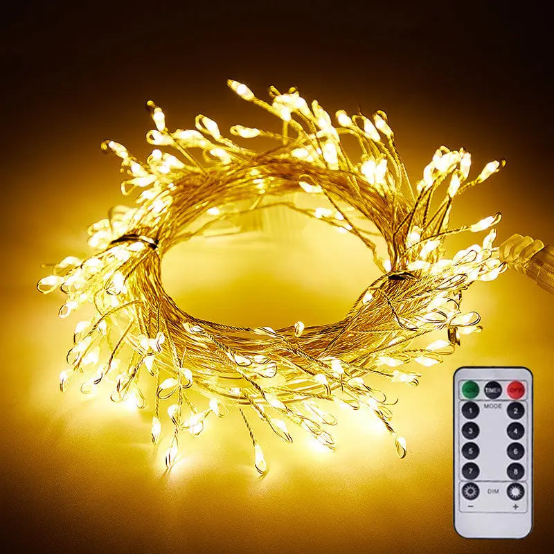 LED Christmas Tree Lights | Flexible Copper Wire String Lights 6