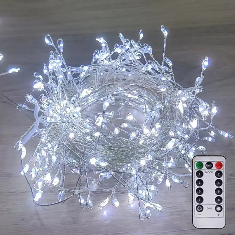 LED Christmas Tree Lights | Flexible Copper Wire String Lights 7