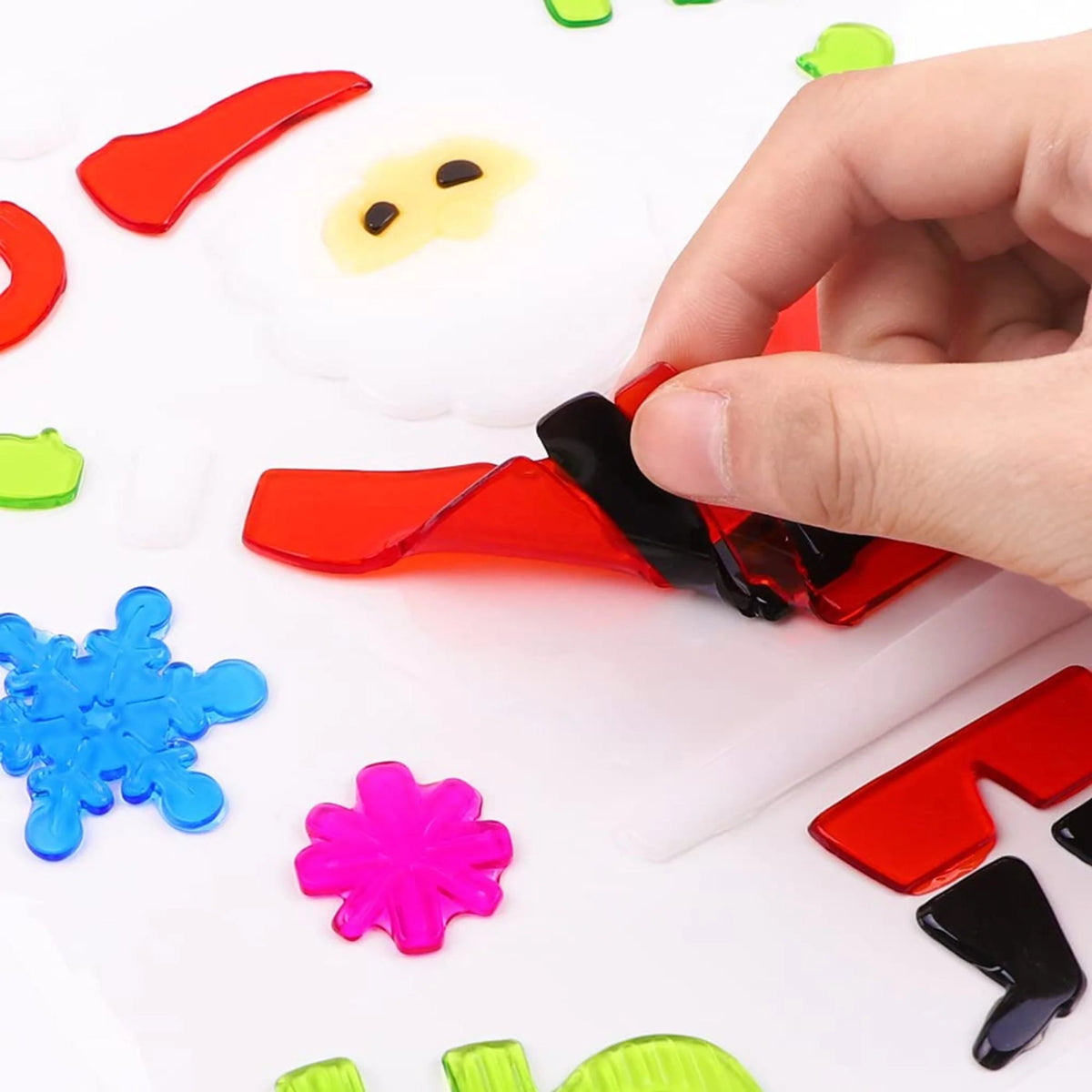Large Christmas Gel Window Stickers | Festive Window Decals 2