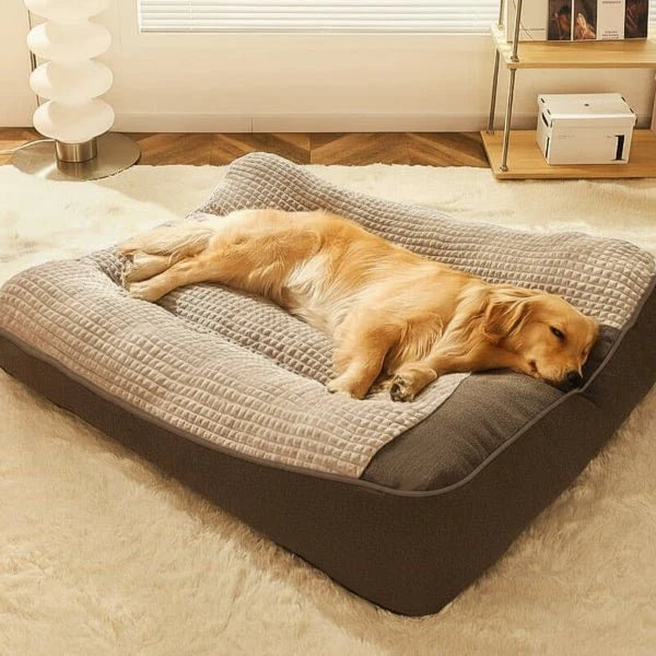 Large Orthopedic Dog Bed with Scratch-Resistant Cover 0