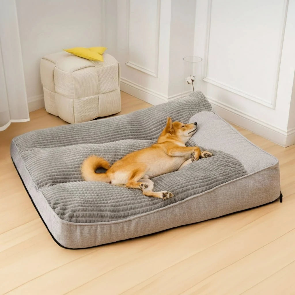 Large Orthopedic Dog Bed with Scratch-Resistant Cover 8