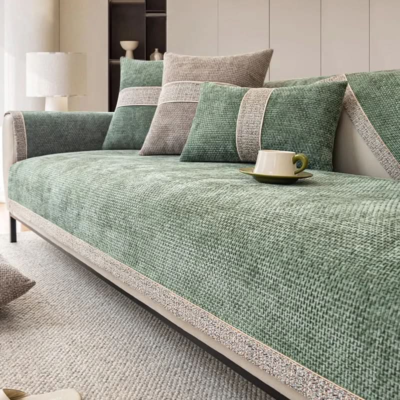 LeinenLux | Non-Slip Linen Texture Sofa Cover 4